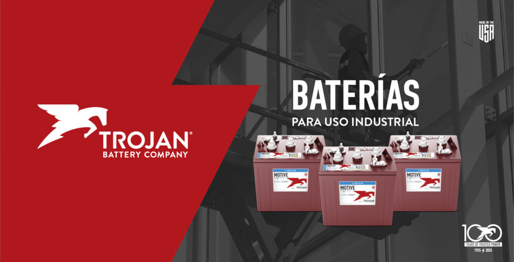 Baterías industriales, marca Trojan.