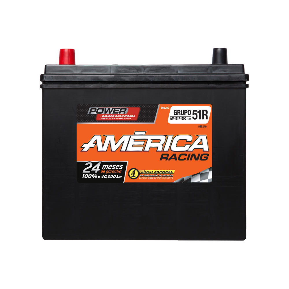 BATERIA AUTOMOTRIZ AMERICA BCI AM-51R-500 12V 500 CCA