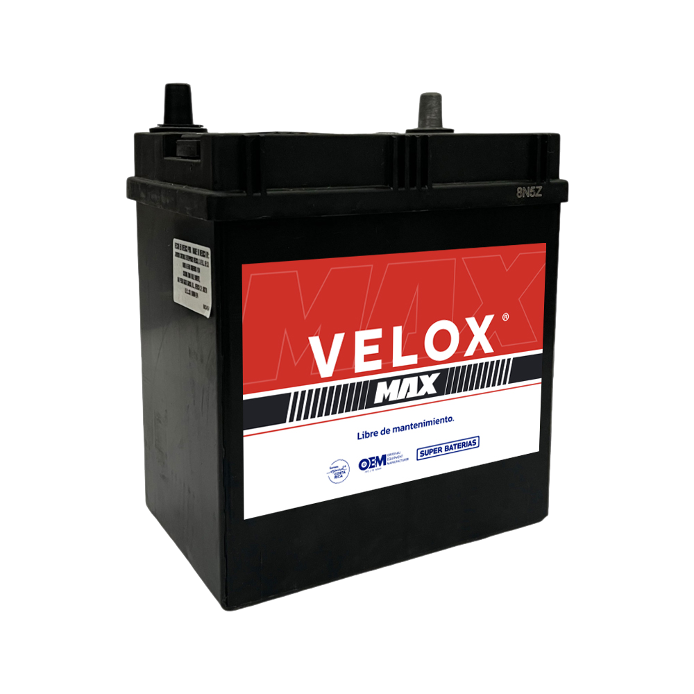 BATERIA AUTOMOTRIZ VELOX MAX BCI BAT-NS40Z-320 12 V 320 CCA - Imagen 2