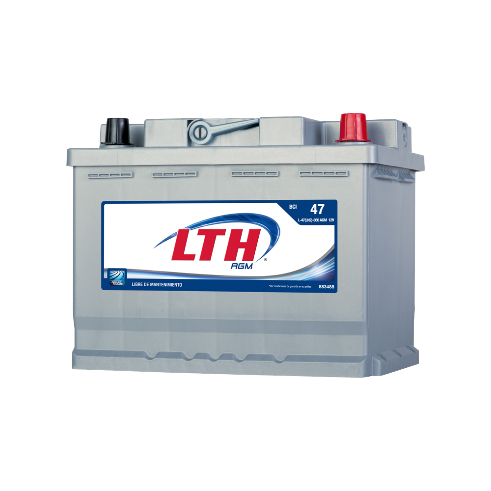 BATERIA AUTOMOTRIZ LTH AGM BCI L-47-660 AGM 12 V 660 CCA - Imagen 3