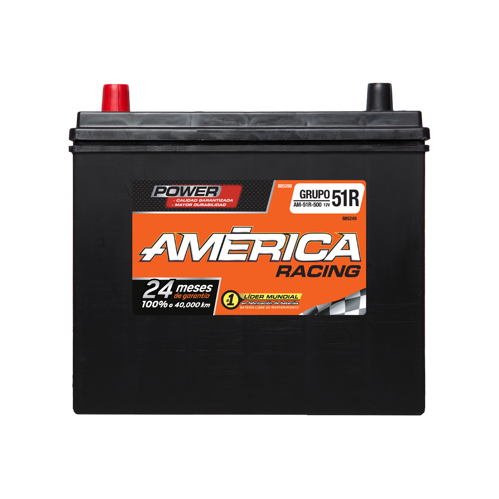 BATERIA AUTOMOTRIZ AMERICA BCI AM-51R-500 12V 500 CCA