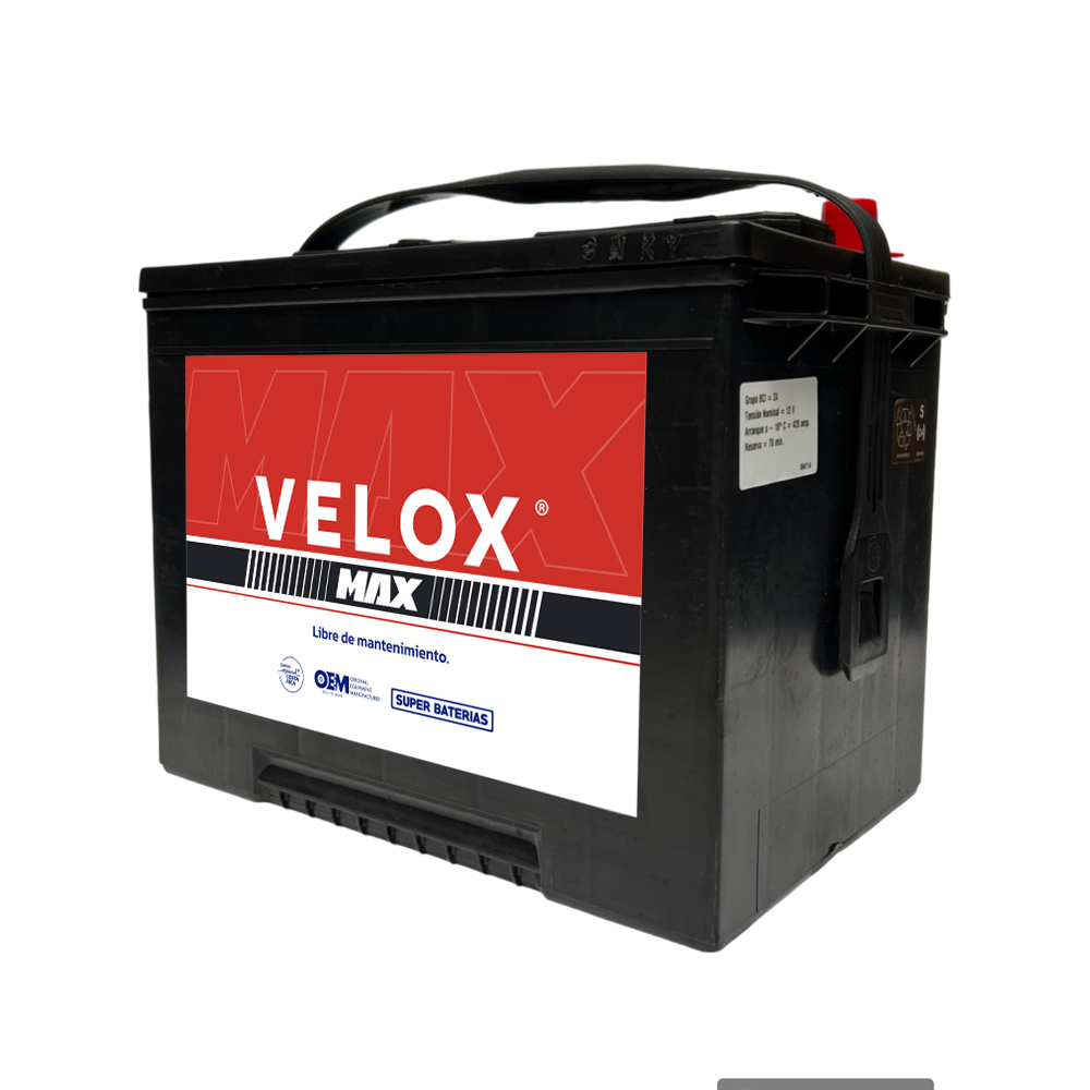 BATERIA AUTOMOTRIZ VELOX MAX BCI BAT-24-420 12 V 420 CCA - Imagen 3
