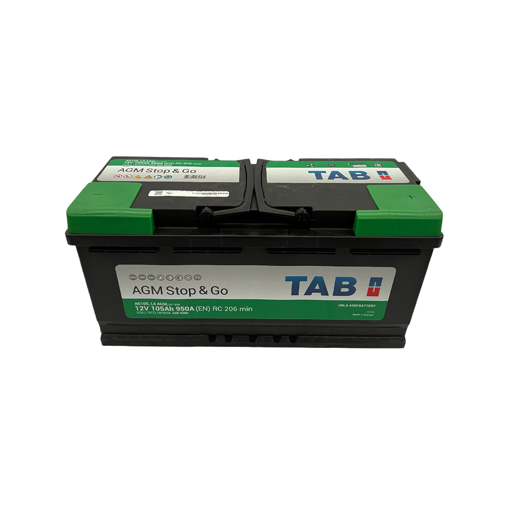 BATERIA AUTOMOTRIZ TAB AGM REF AG105 12 V 950 CCA 105 AH L6 AGM ED - LN6
